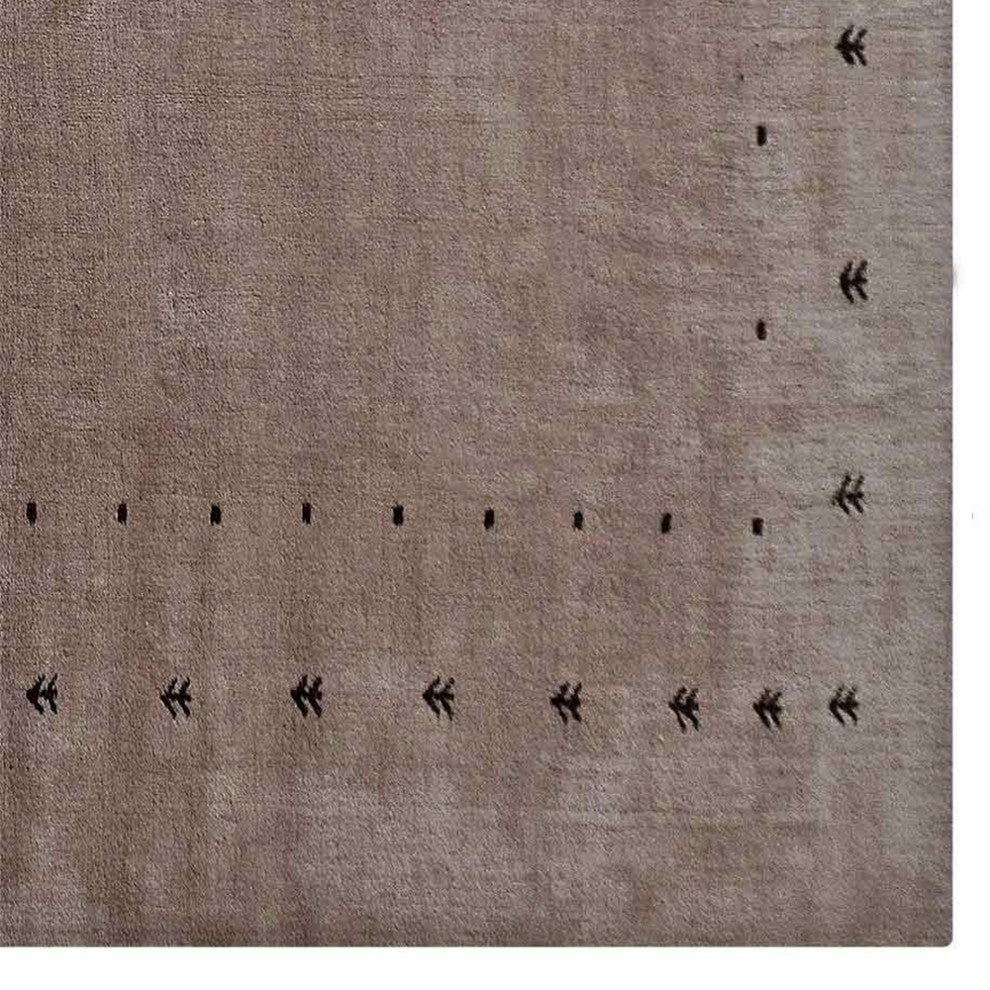 HAND KNOTTED LOOM WOOL ECO-FRIENDLY AREA RUGS - Rectangle, Beige, Contemporary