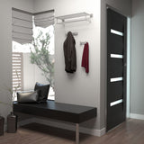 Elevate All Modern Decor Hook, Satin Nickel, Double