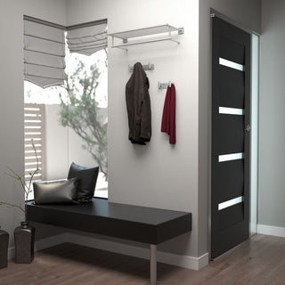 Elevate All Modern Decor Hook, Satin Nickel, Double