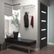 Elevate All Modern Decor Hook, Satin Nickel, Double