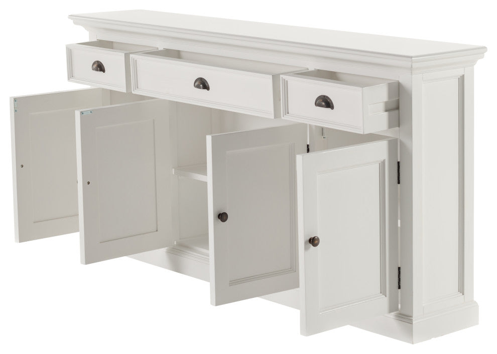Classic White Halifax Buffet Console Table