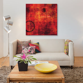 "Rojo" by Brent Nelson, Canvas Print, 37"x37"