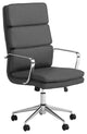 High Back Upholstered Office Chair, Gray