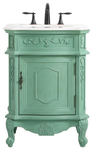 Beth 24" Single Bathroom Vanity, Vintage Mint