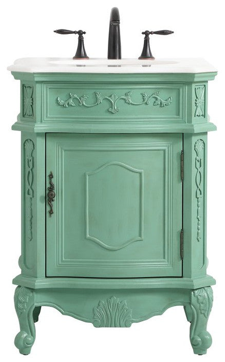 Beth 24" Single Bathroom Vanity, Vintage Mint