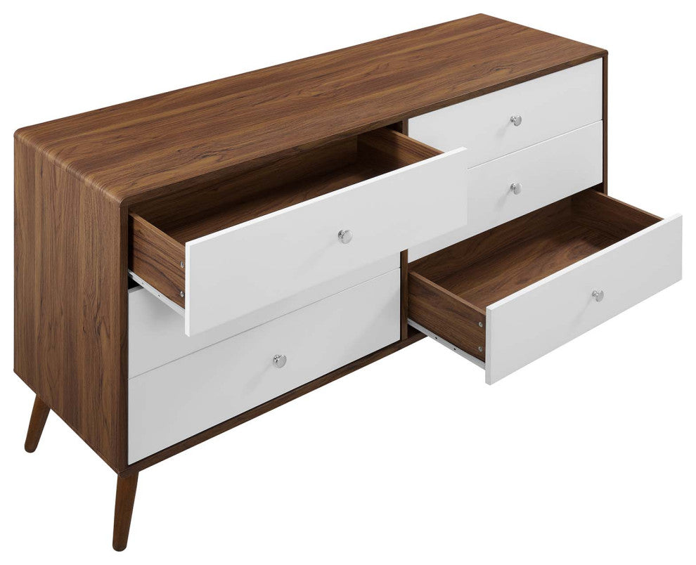 Transmit 60" Dresser, Walnut White