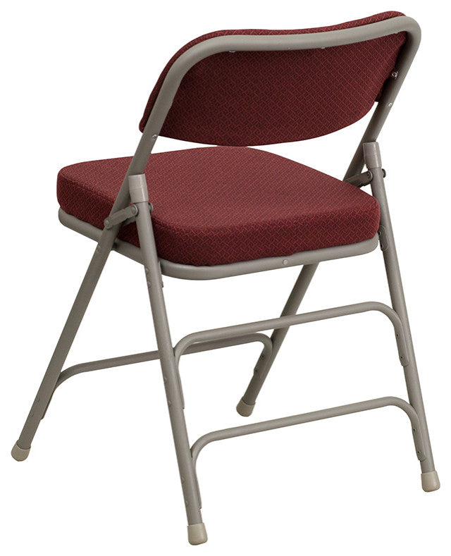 Burgundy Fabric Folding Chair