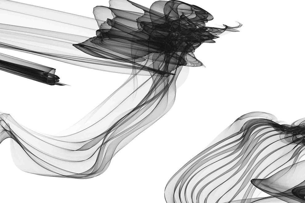 "Abstract Black and White Art 2015-01-06-7" Print on Canvas by Irena Orlov