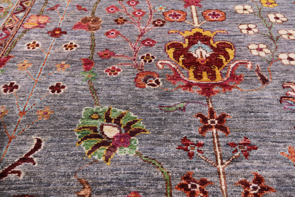8' 3" X 10' 1" Persian Tabriz Hand Knotted Wool Rug Q7411