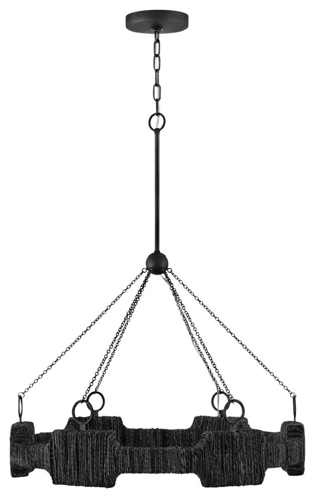 Hinkley Lighting 34106 Raffi 30"W Ring Chandelier - Carbon Black