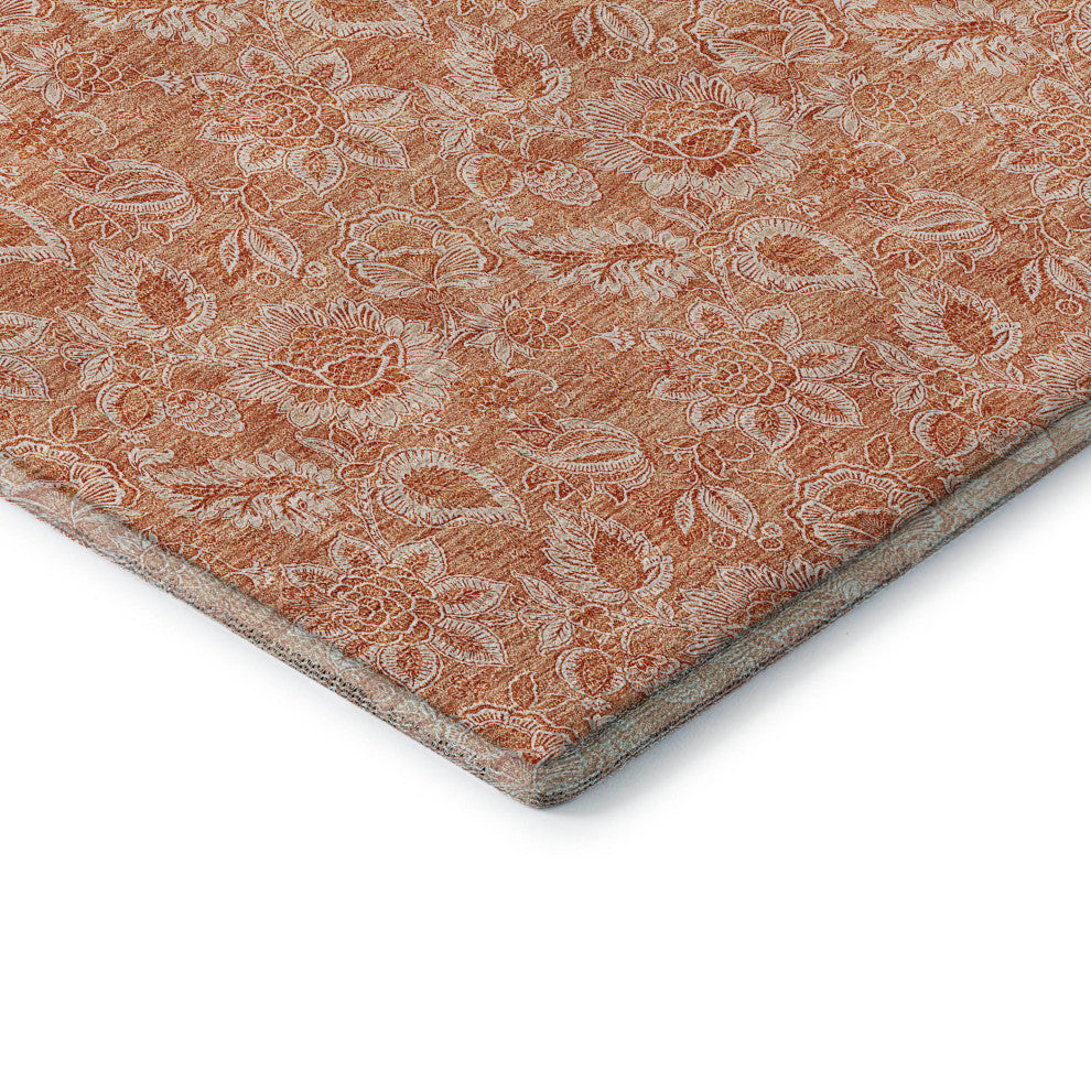 Premium Machine Washable Mayfield AMF662 Salmon 9' x 12' Rug