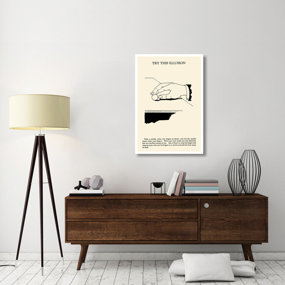 "Try This Illusion" Digital Paper Print by Retromagic, 29"x42"