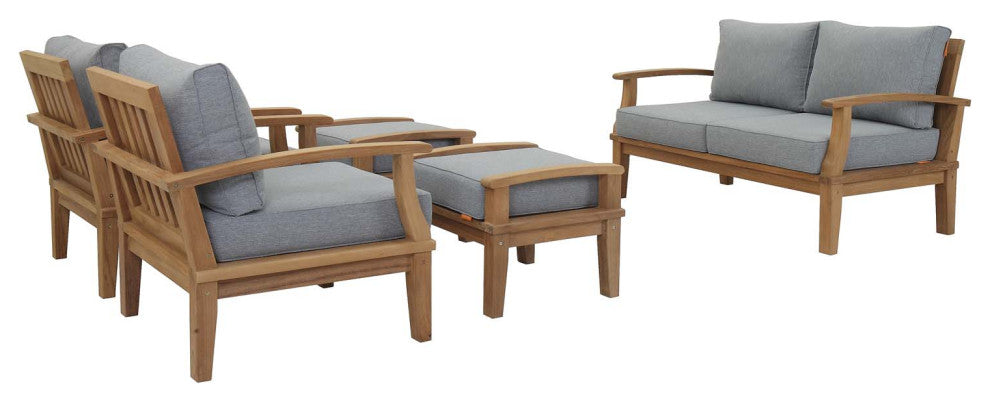Marina 5 Piece Outdoor Patio Teak Set