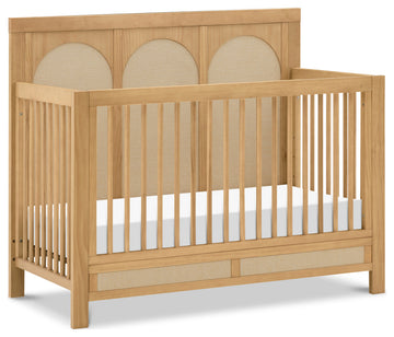 Eloise 4-in-1 Convertible Crib, Honey and Performance Sand Eco-Weave