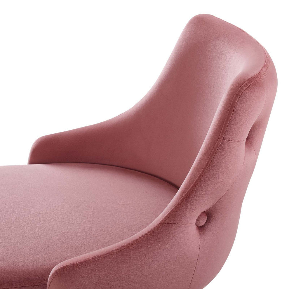 Bar Stool Chair Barstool, Set of 2, Velvet, Pink, Bar Pub Cafe Bistro Restaurant