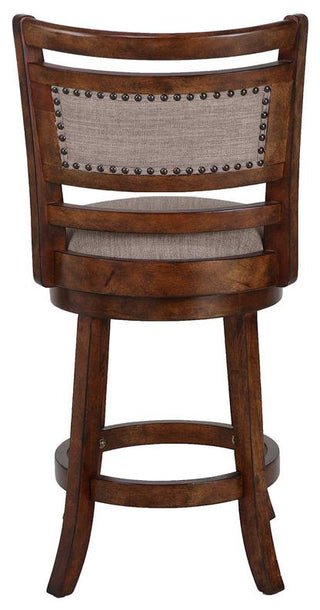 Aberdeen Brown Solid Wood Swivel Counter Stool (Set of 2)