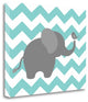 "Elephant Chevron" By Tamara Robinson, Giclee Print on Gallery Wrap Canvas