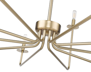 10 Light 48 in. Modern Gold Chandelier