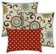 3-Piece Set Cream Classic Indoor Outdoor Zippered Pillow Covers
