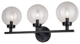 Vaxcel Lighting W0430 Lander 23"W 3 Light Vanity Light - Matte Black