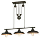 Westinghouse 6332500 Iron Hill 3 Light 40"W Linear Chandelier - Oil Rubbed