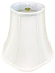 Royal Designs Bottom Scalloped Bell Lamp Shade, White, 8x16x13, Single