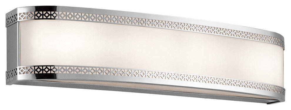 Kichler Contessa 4 Light 24 inch Chrome LED Bath Light Wall