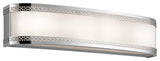 Kichler Contessa 4 Light 24 inch Chrome LED Bath Light Wall