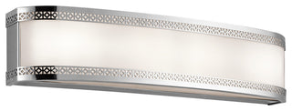 Kichler Contessa 4 Light 24 inch Chrome LED Bath Light Wall