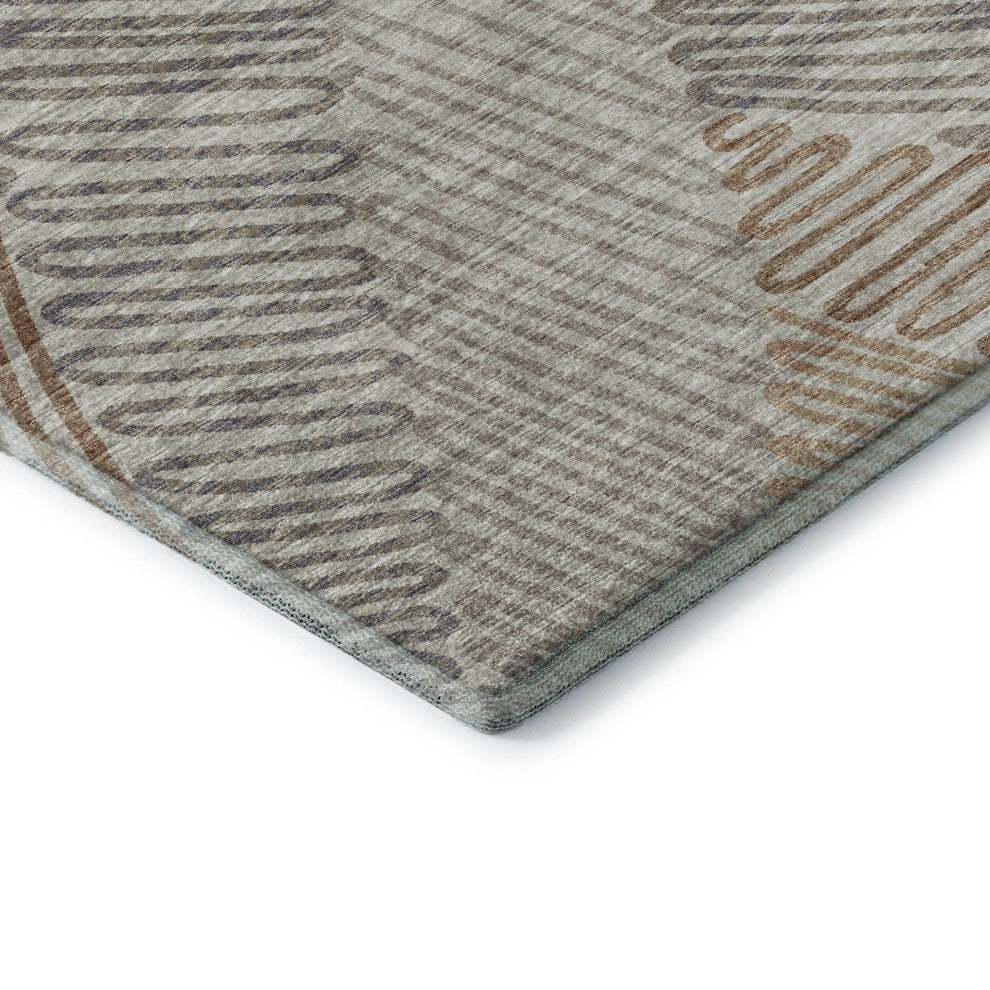 Addison Premium Washable Mayfield AMF117 Neutral 5' x 7'6" Rug