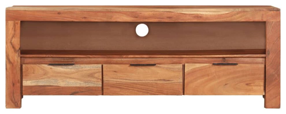 vidaXL TV Stand TV Console Sideboard Media Unit Cupboard Solid Acacia Wood