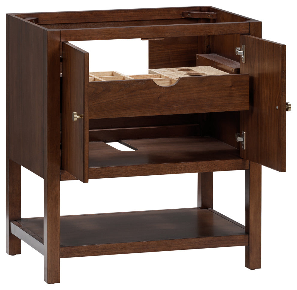 Zoe Vanity Combo, Walnut Collection, 31"