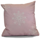 Decorative Holiday Pillow Geometric Print, Light Pink, 18"x18"