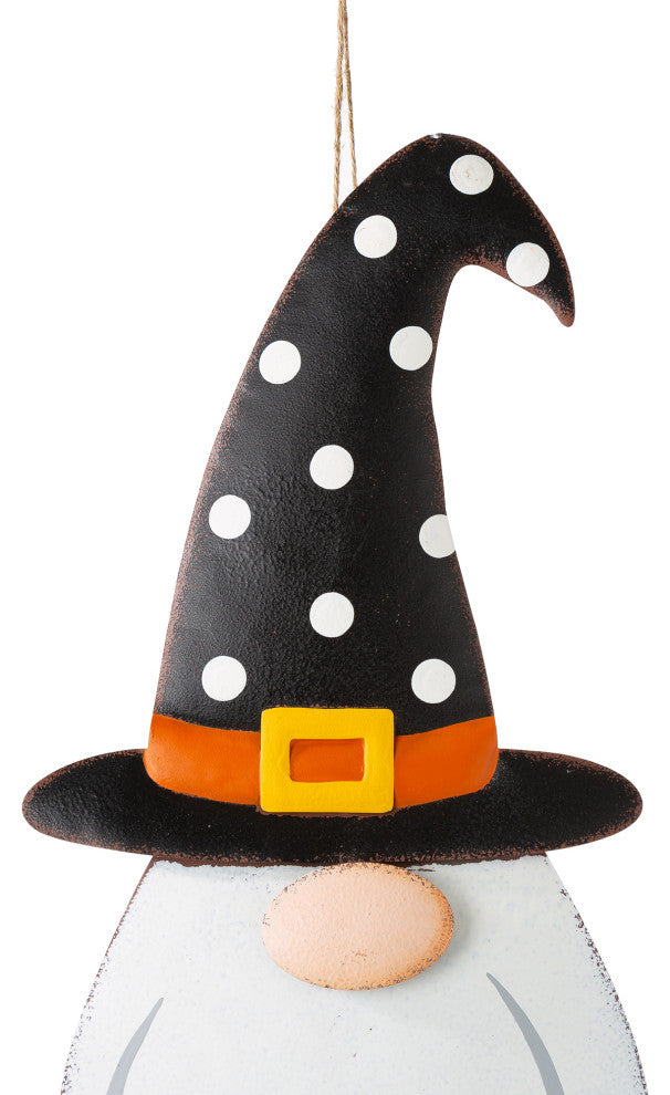 36"H Halloween Metal Gnome Yard Stake or Hanging Decor