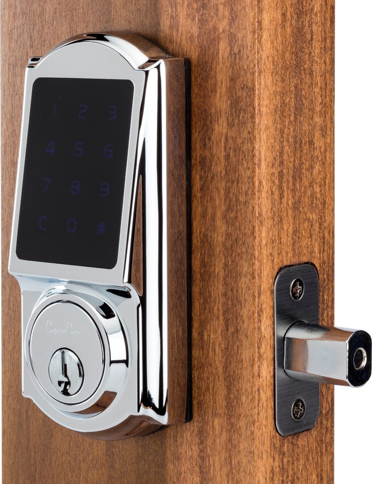Heritage Z Wave "Nexia Certified" Smart Electronic Deadbolt, Polished Stainless