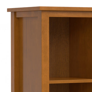 Warm Shaker Solid Wood 9 Cube Storage, Light Golden Brown