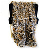 Plutus Brown Tiger Faux Fur Luxury Throw Blanket, 36"x60"