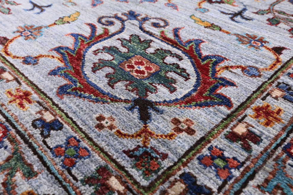 9' 0" X 12' 0" Persian Tabriz Handmade Wool Rug Q8216