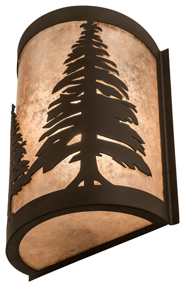 8 Wide Tall Pines Right Wall Sconce