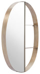 Half Mirror Half Shelf Bronze Unit