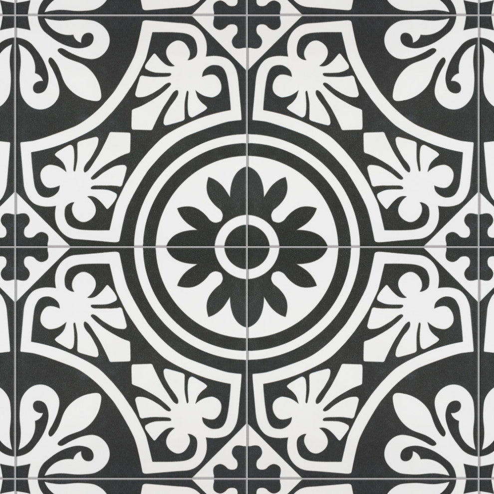 Majestic Tiena Black Porcelain Floor and Wall Tile