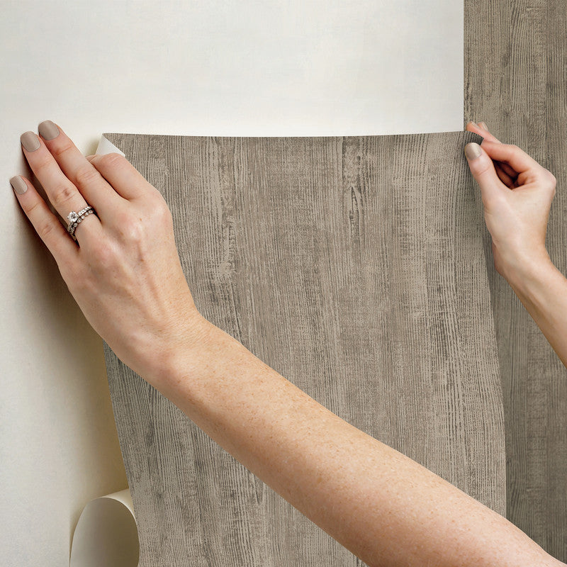 Dimensional Natural Wood Peel & Stick Wallpaper