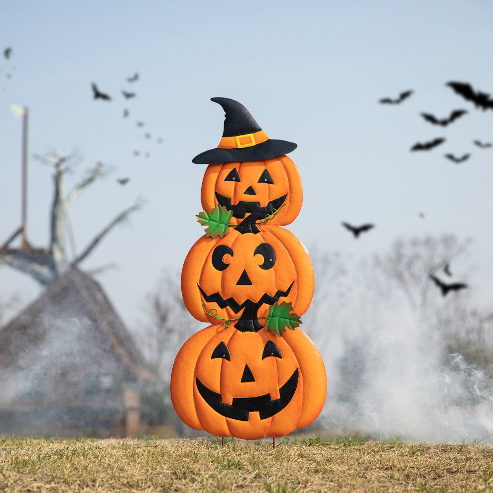 39.75"H Halloween Lighted Metal Yard Stake