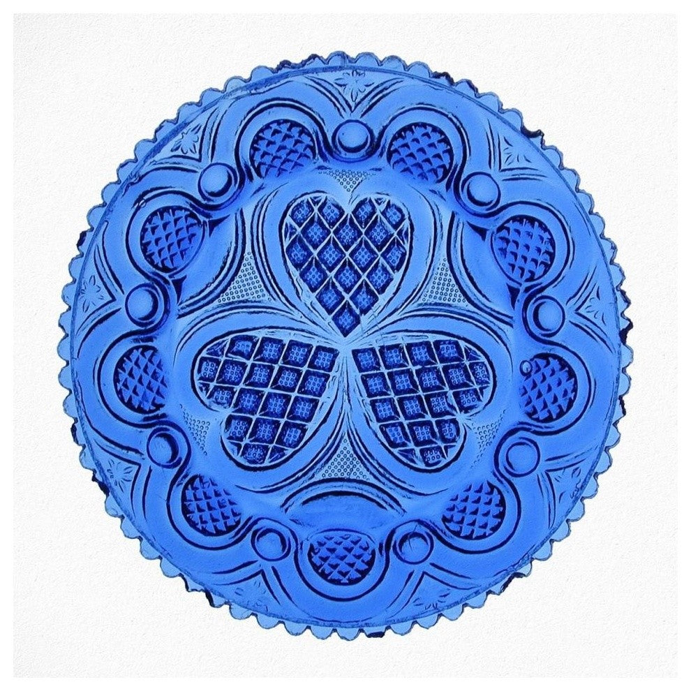 "Roman Rosette Tea Plate" Print 19th Century American Glassmaker, 42"x42"