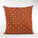 Plutus Red Beaded Motif Luxury Throw Pillow, 20"x20"