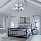 Adley Collection Nine-Light Matte Black Etched White Opal Glass Chandelier