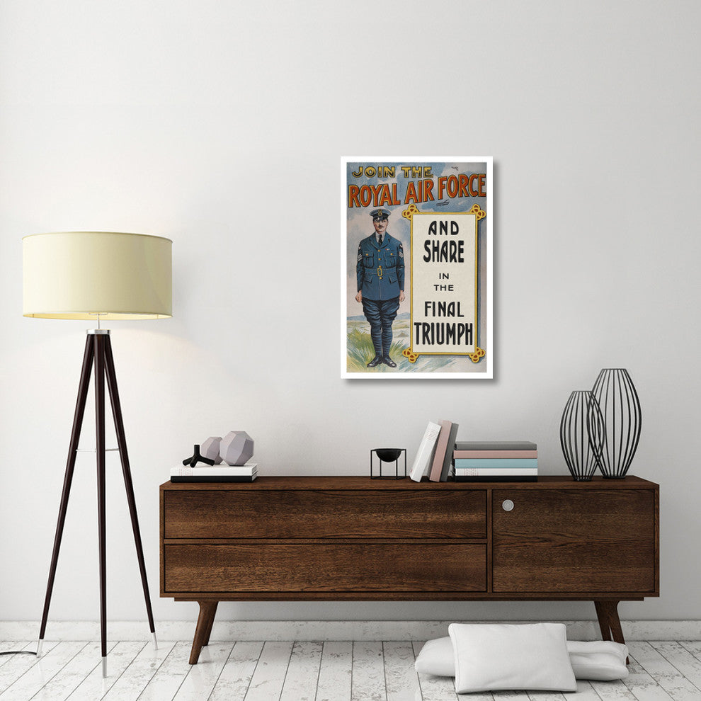 "WWI: Join the Royal Air Force" Digital Paper Print, 26"x38"