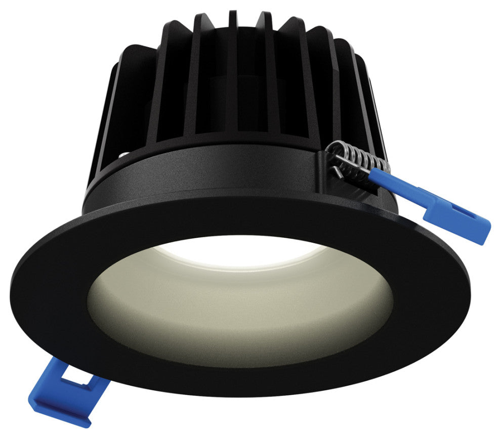 6" Round Wet Rated Regressed LED Down Light, 5-CCT, Black