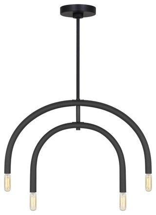 Hadden 4-Light Indoor Chandelier, Midnight Black