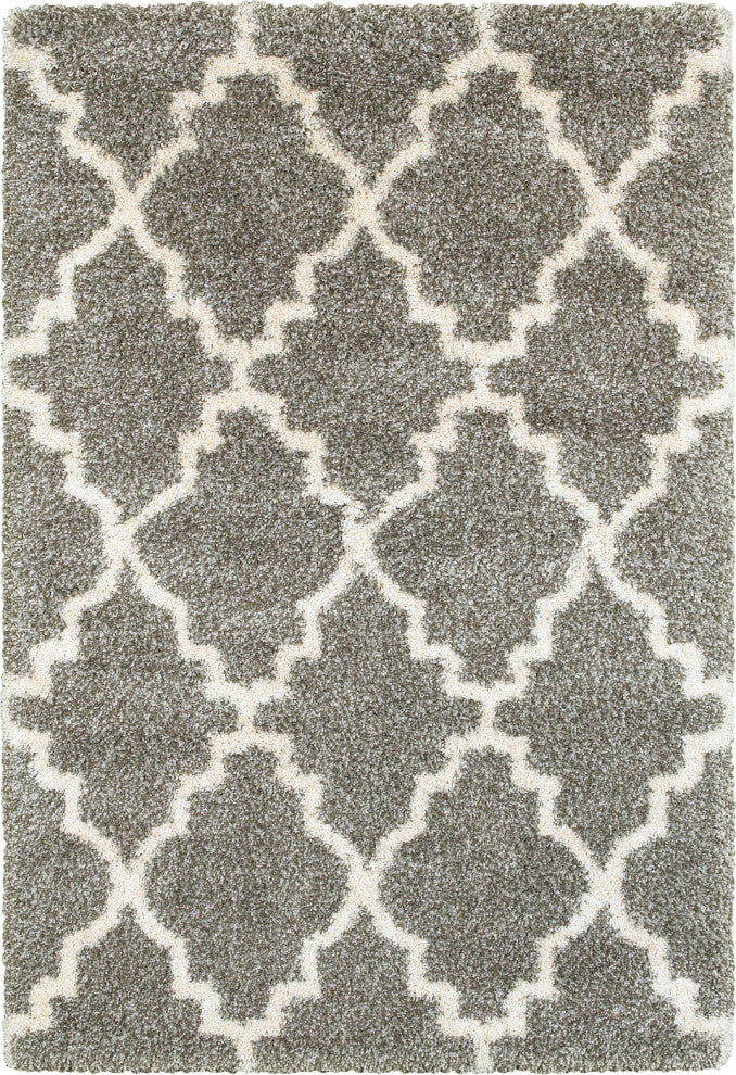 Oriental Weavers Henderson Grey/ Ivory Geometric Indoor Area Rug 3'10"X5'5"